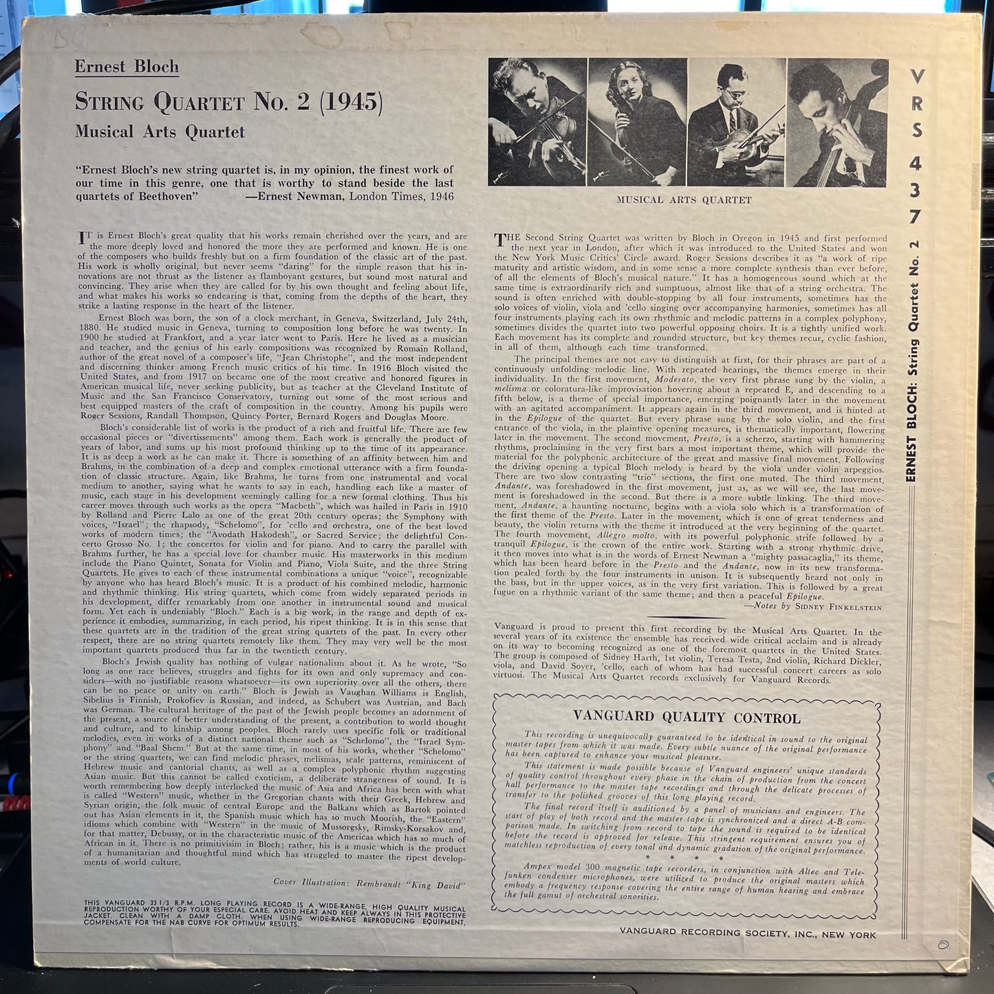 String Quartet No 2 | Near Mint (NM) Excellent (EX)