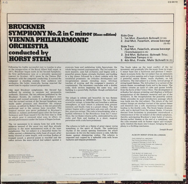 Symphony No. 2 (VINYL) | Near Mint (NM) Near Mint (NM) - CLASSICAL / USED *NEAR MINT*