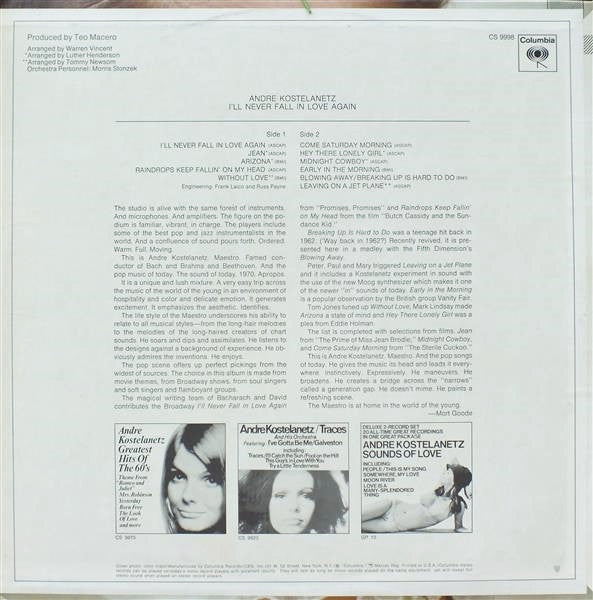 I'll Never Fall In Love Again | Near Mint (NM) Near Mint (NM) - CLASSICAL / USED *NEAR MINT*