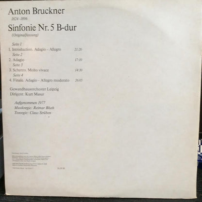 Sinfonie Nr.5 B-dur (Originalfassung) (2xVINYL) | Near Mint (NM or M-) Very Good Plus (VG+) - CLASSICAL / USED *NEAR MINT*