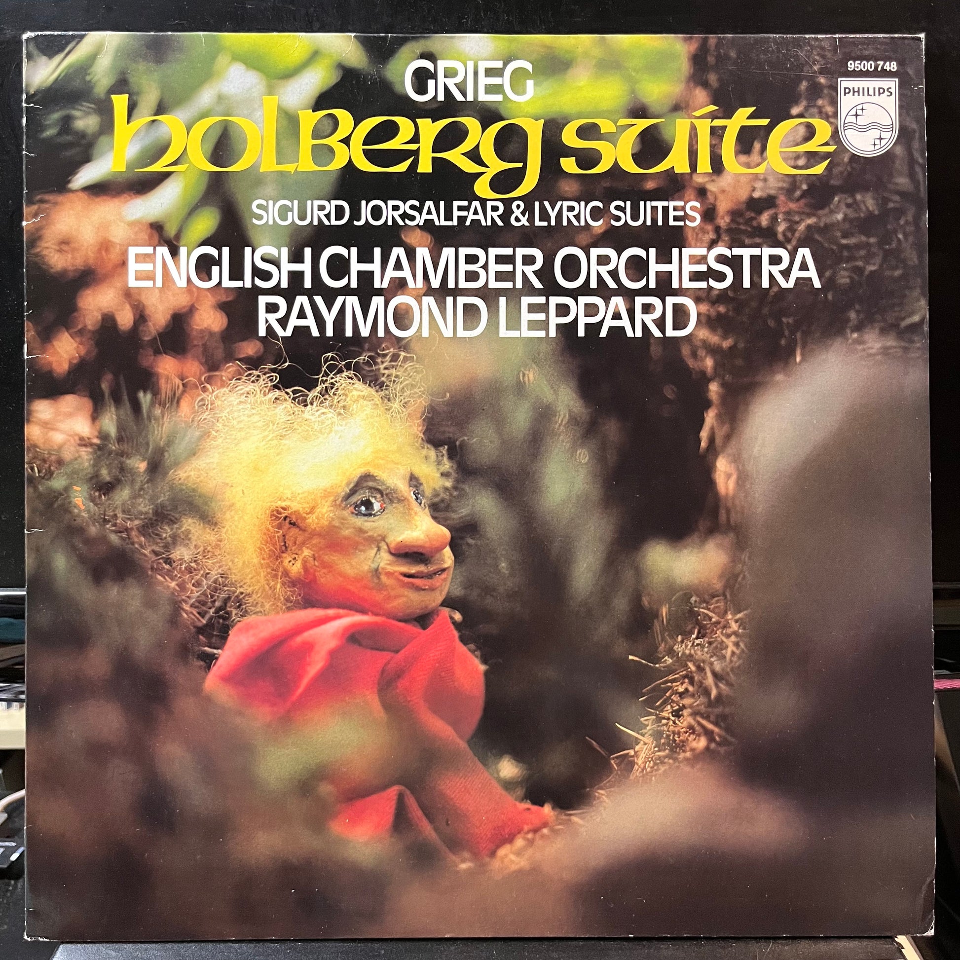 Grieg*, English Chamber Orchestra, Raymond Leppard - Holberg Suite / Sigurd Jorsalfar & Lyric Suites (VINYL LP PHILIPS 9500 748 1980) | Near Mint (NM or M-) Near Mint (NM) - CLASSICAL / USED *NEAR MINT*