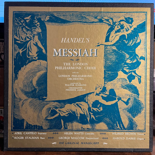 Georg Friedrich Händel Handel's Messiah (The Original Manuscript) 4XLP BOX Near Mint (NM or M-) Near Mint (NM or M-)