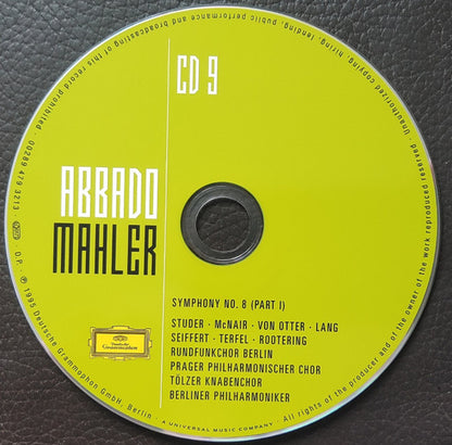 Gustav Mahler - Mahler - Abbado (CD BOXSET Deutsche Grammophon ‎– 00289 479 3204, Deutsche Grammophon ‎– 479 3204, Universal ‎– 479 3204) | NEW Near Mint (NM) Near Mint (NM) - CLASSICAL / USED *NEAR MINT*