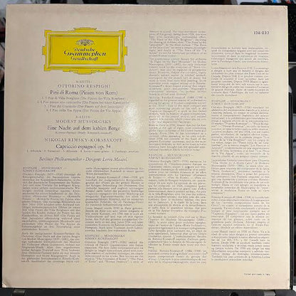 Pini Di Roma / Eine Nacht Auf Dem Kahlen Berge / Capriccio Espagnol (VINYL) | Near Mint (NM or M-) Near Mint (NM or M-) - CLASSICAL / USED *NEAR MINT*