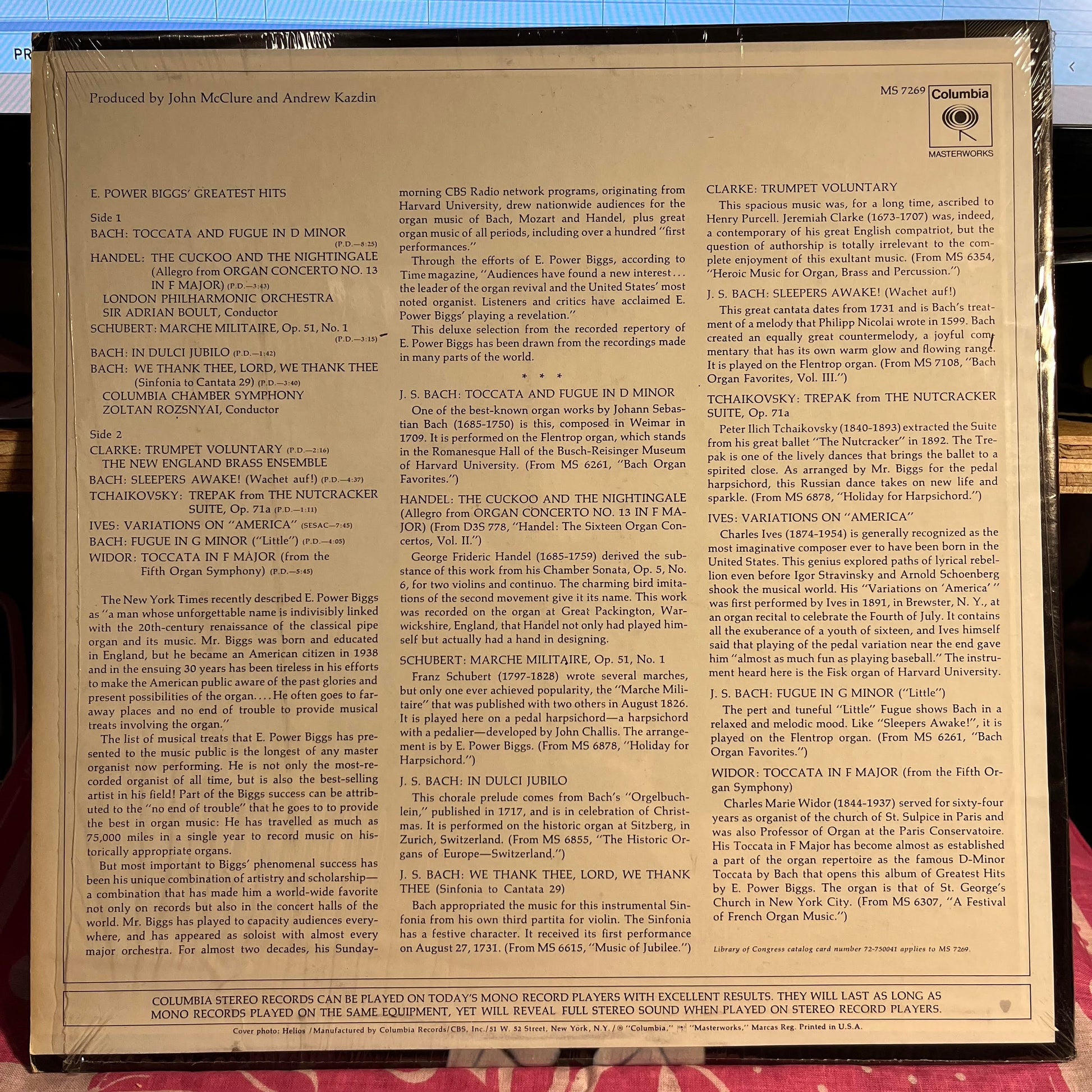 E. Power Biggs - E. Power Biggs' Greatest Hits *SHRINK* | Near Mint (NM) Near Mint (NM) - CLASSICAL / USED *NEAR MINT*