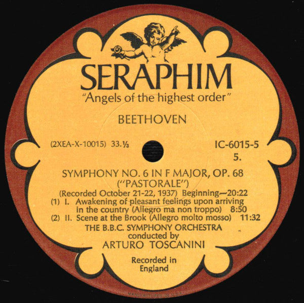 Arturo Toscanini - Beethoven: Symphonies Nos. 1, 4 & 6 ("Pastorale") *BOX* | Near Mint (NM) Excellent (EX) - CLASSICAL / USED *NEAR MINT*