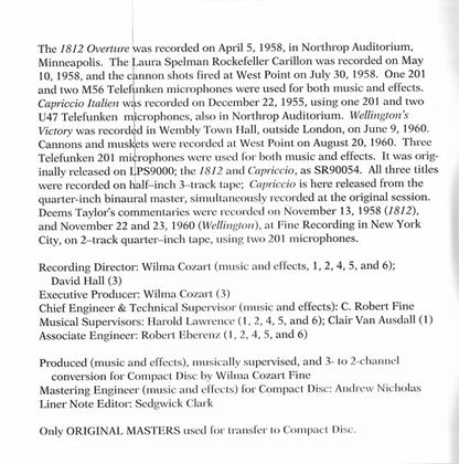 1812 Festival Overture, Op. 49 - Capriccio Italien - Wellington's Victory (CD) | Near Mint (NM) Near Mint (NM) - CLASSICAL / USED *NEAR MINT*