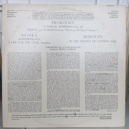 Classical Symphony / March And Scherzo / Kamarinska Fantasy / A Life For The Czar / In The Steppes Of Central Asia (VINYL) | Near Mint (NM or M-) Very Good Plus (VG+) - CLASSICAL / USED *NEAR MINT*