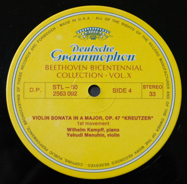 Ludwig Van Beethoven - Music For Violin And Cello Part 1 *BOX* | Near Mint (NM) Very Good Plus (VG+) - CLASSICAL / USED *NEAR MINT*