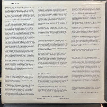 New Philharmonia Orchestra - Variations On “La Ci Darem la Mano” / Concerto No. 1 / Elegy (VINYL LP ORION ORS 76221 1976) | Near Mint (NM or M-) Excellent (EX) - CLASSICAL / USED *NEAR MINT*