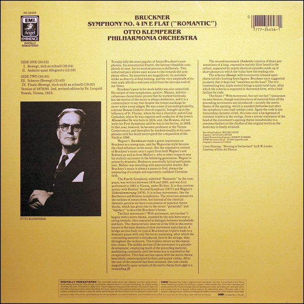 Anton Bruckner - Symphony No. 4 In E Flat ("Romantic") | Near Mint (NM) Near Mint (NM) - CLASSICAL / USED *NEAR MINT*