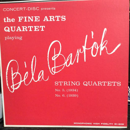 String Quartets No. 5, No. 6 (VINYL) | Near Mint (NM or M-) Near Mint (NM or M-) - CLASSICAL / USED *NEAR MINT*