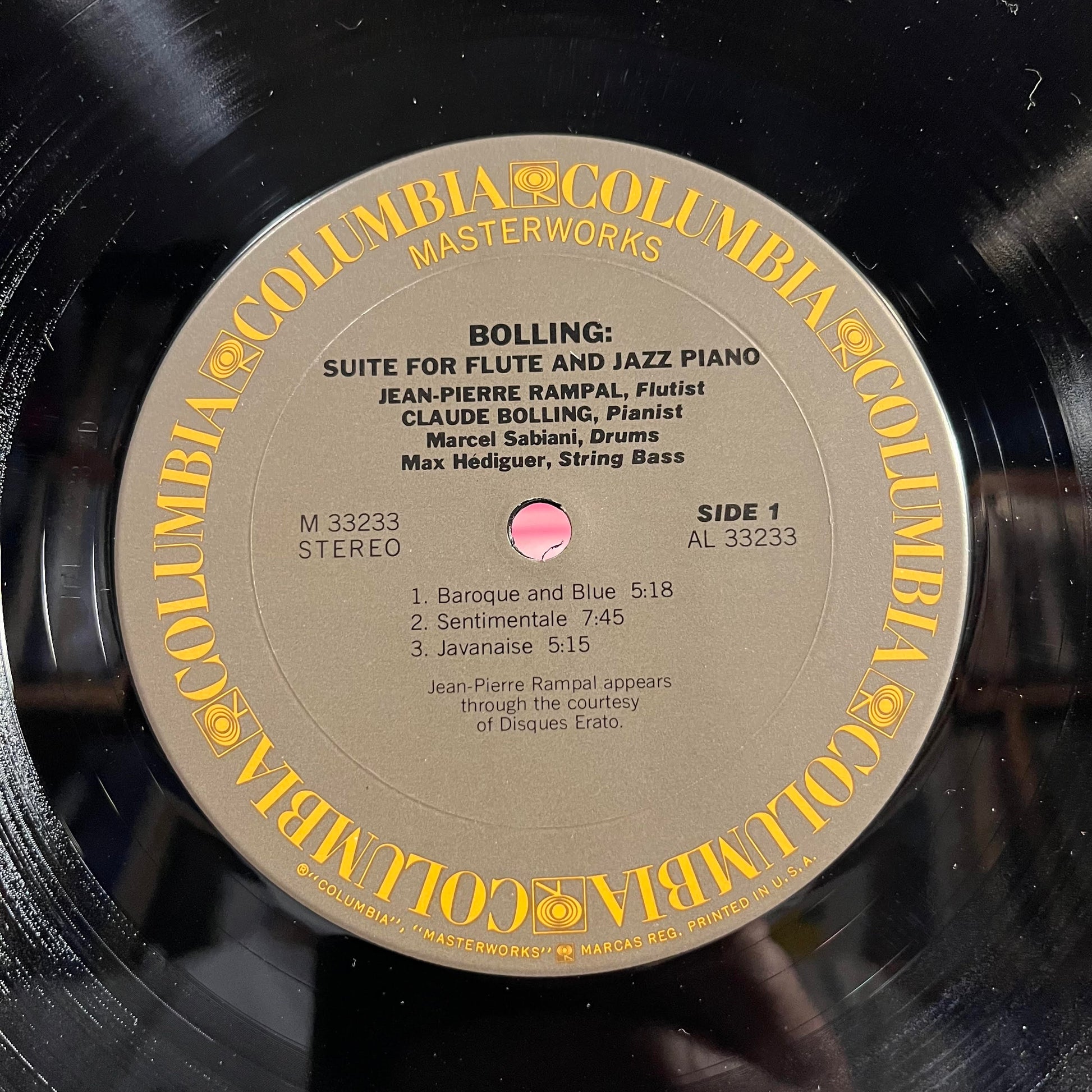 Jean-Pierre Rampal - Suite For Flute And Jazz Piano *TERRE HAUTE* | Near Mint (NM) Very Good Plus (VG+) - CLASSICAL / USED *NEAR MINT*