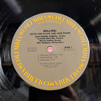 Jean-Pierre Rampal - Suite For Flute And Jazz Piano *TERRE HAUTE* | Near Mint (NM) Very Good Plus (VG+) - CLASSICAL / USED *NEAR MINT*