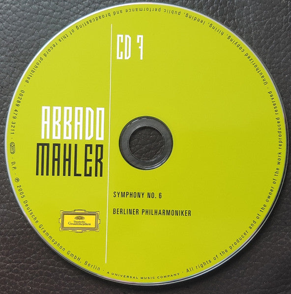 Gustav Mahler - Mahler - Abbado (CD BOXSET Deutsche Grammophon ‎– 00289 479 3204, Deutsche Grammophon ‎– 479 3204, Universal ‎– 479 3204) | NEW Near Mint (NM) Near Mint (NM) - CLASSICAL / USED *NEAR MINT*