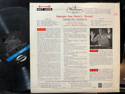 Hermann Scherchen - Beloved Choruses From Handel Messiah (VINYL) | Near Mint (NM) Near Mint (NM) - CLASSICAL / USED *NEAR MINT*