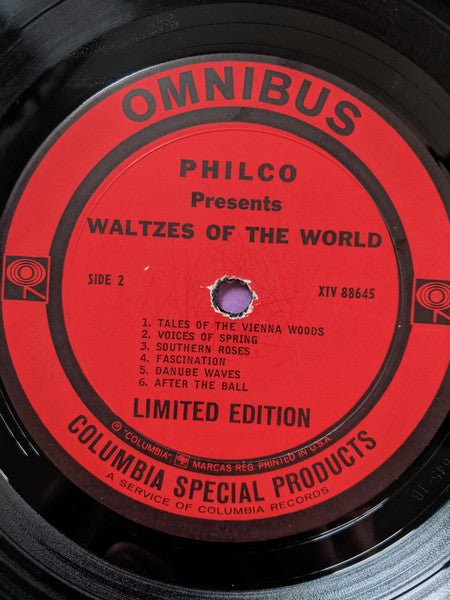 Unknown Artist - Philco Presents Waltzes of the World | Near Mint (NM) Generic - CLASSICAL / USED *NEAR MINT*