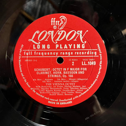 Octet In F Major Opus 166 For Clarinet, Horn, Bassoon And Strings | Near Mint (NM) Excellent (EX)