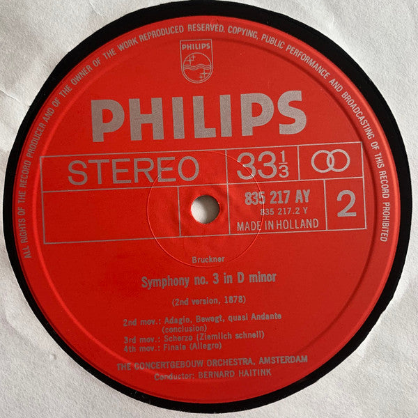 Sinfonie Nr. 3 D-Moll (VINYL) | Near Mint (NM or M-) Near Mint (NM or M-) - CLASSICAL / USED *NEAR MINT*