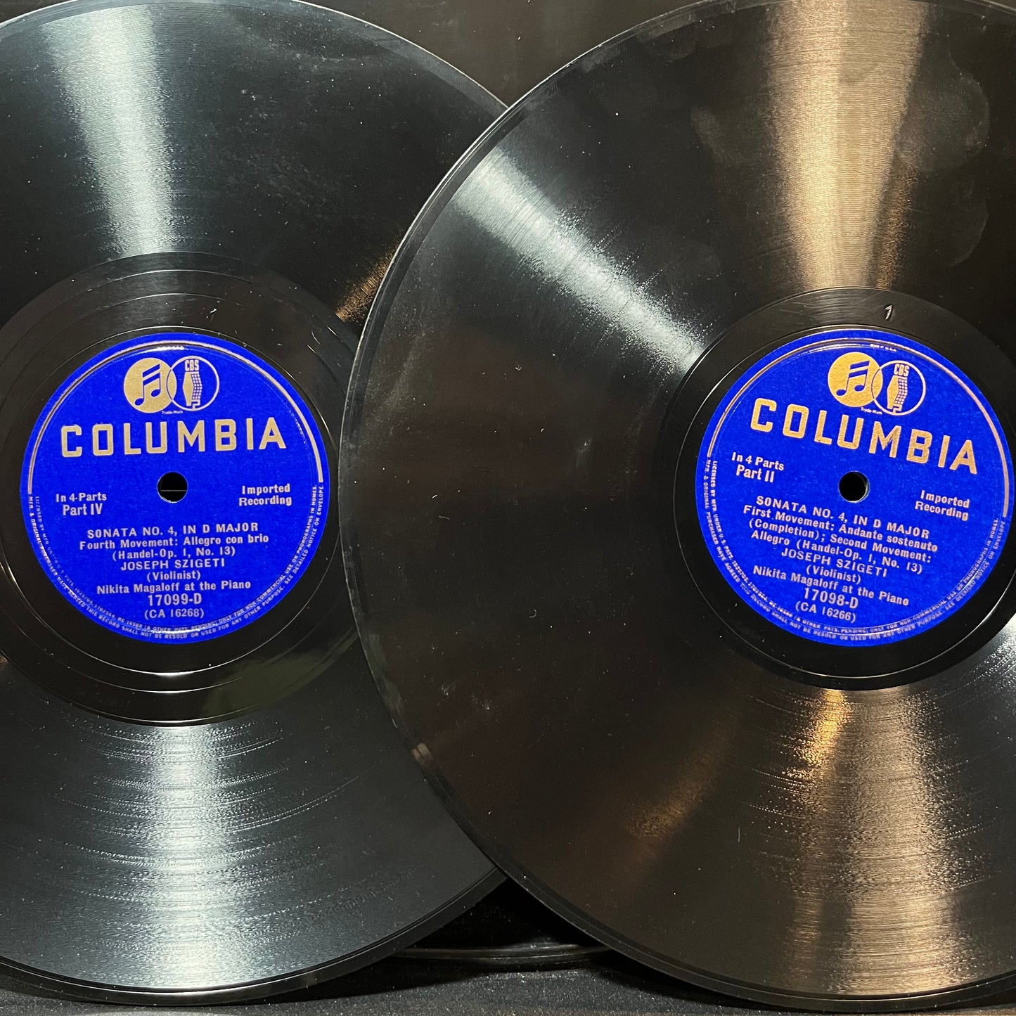 Sonana No. 4 (78RPM 2x10") COLUMBIA 17098 | Near Mint (NM or M-) Generic - CLASSICAL / USED *NEAR MINT*