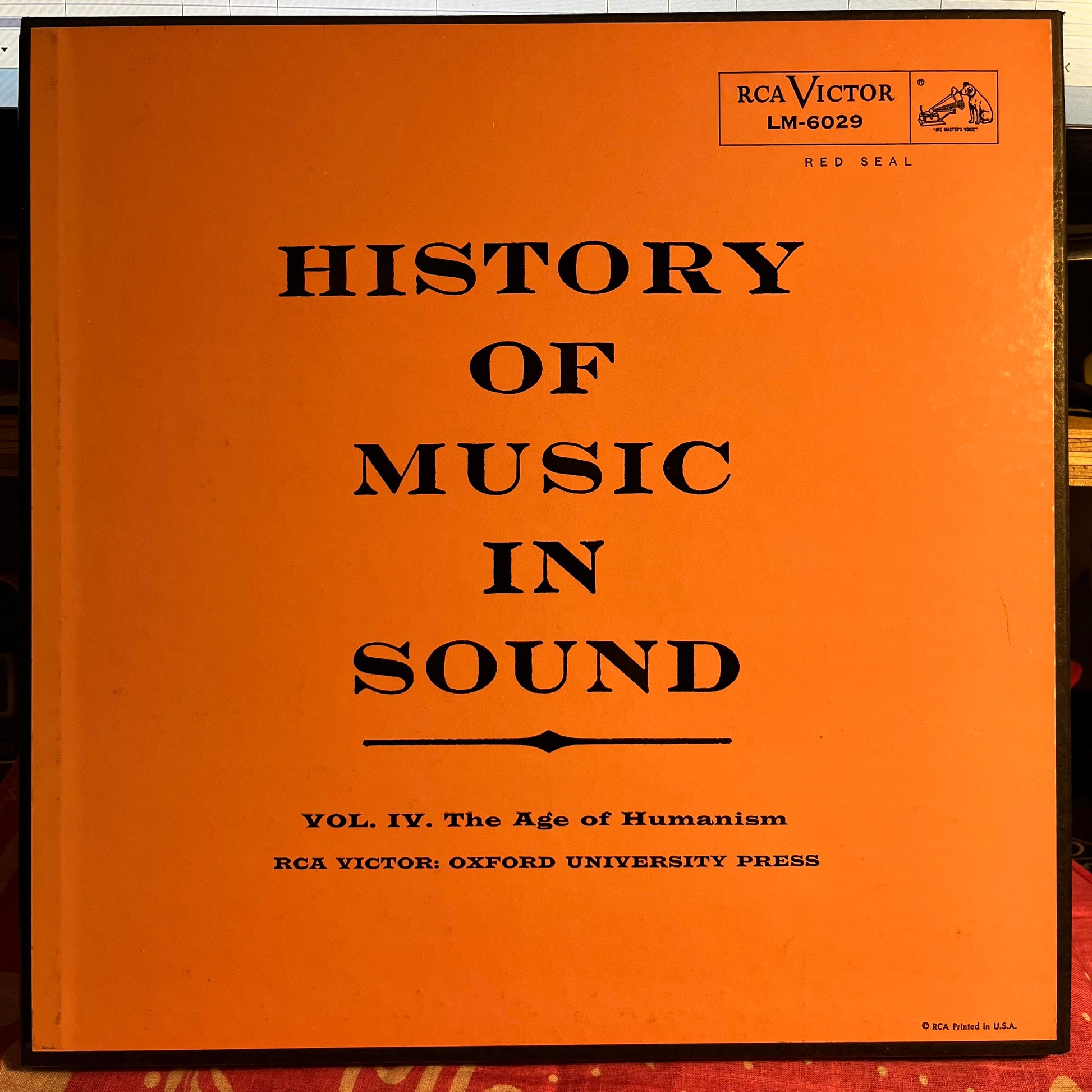 Various - History Of Music In Sound - Volume IV - The Age Of Humanism | Near Mint (NM) Excellent (EX) - CLASSICAL / USED *NEAR MINT*