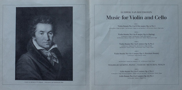 Ludwig Van Beethoven - Music For Violin And Cello Part 1 *BOX* | Near Mint (NM) Very Good Plus (VG+) - CLASSICAL / USED *NEAR MINT*
