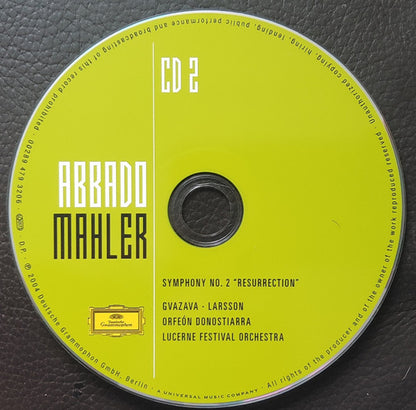 Gustav Mahler - Mahler - Abbado (CD BOXSET Deutsche Grammophon ‎– 00289 479 3204, Deutsche Grammophon ‎– 479 3204, Universal ‎– 479 3204) | NEW Near Mint (NM) Near Mint (NM) - CLASSICAL / USED *NEAR MINT*