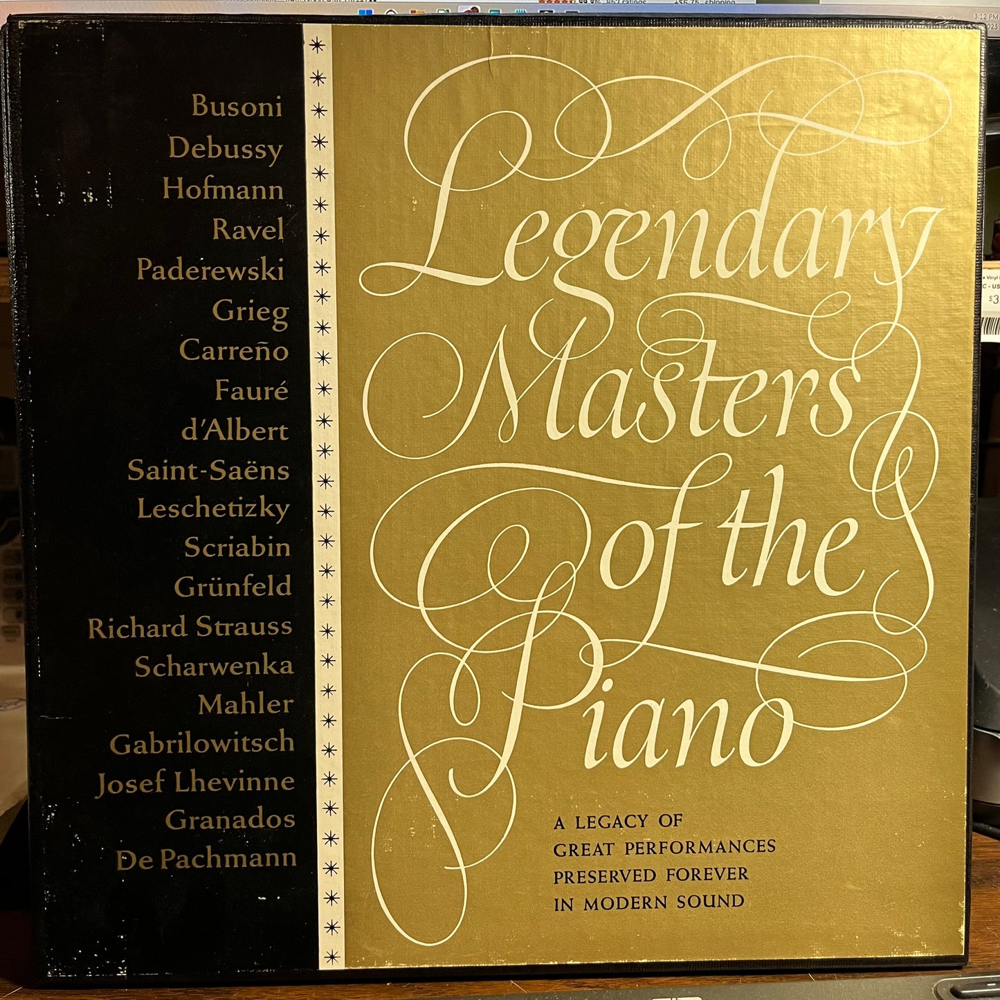 Legendary Masters Of The Piano (3xVINYL BOX) | Near Mint (NM) Excellent (EX) - CLASSICAL / USED *NEAR MINT*