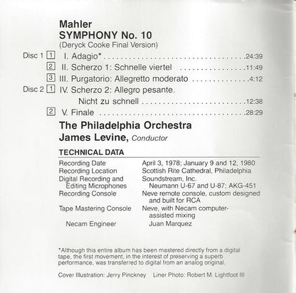 Symphony No. 10 (Deryck Cooke Final Version)(2xCD) | Near Mint (NM or M-) Near Mint (NM or M-) - CLASSICAL / USED *NEAR MINT*