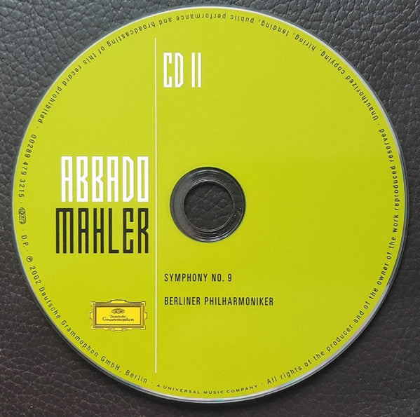Gustav Mahler - Mahler - Abbado (CD BOXSET Deutsche Grammophon ‎– 00289 479 3204, Deutsche Grammophon ‎– 479 3204, Universal ‎– 479 3204) | NEW Near Mint (NM) Near Mint (NM) - CLASSICAL / USED *NEAR MINT*