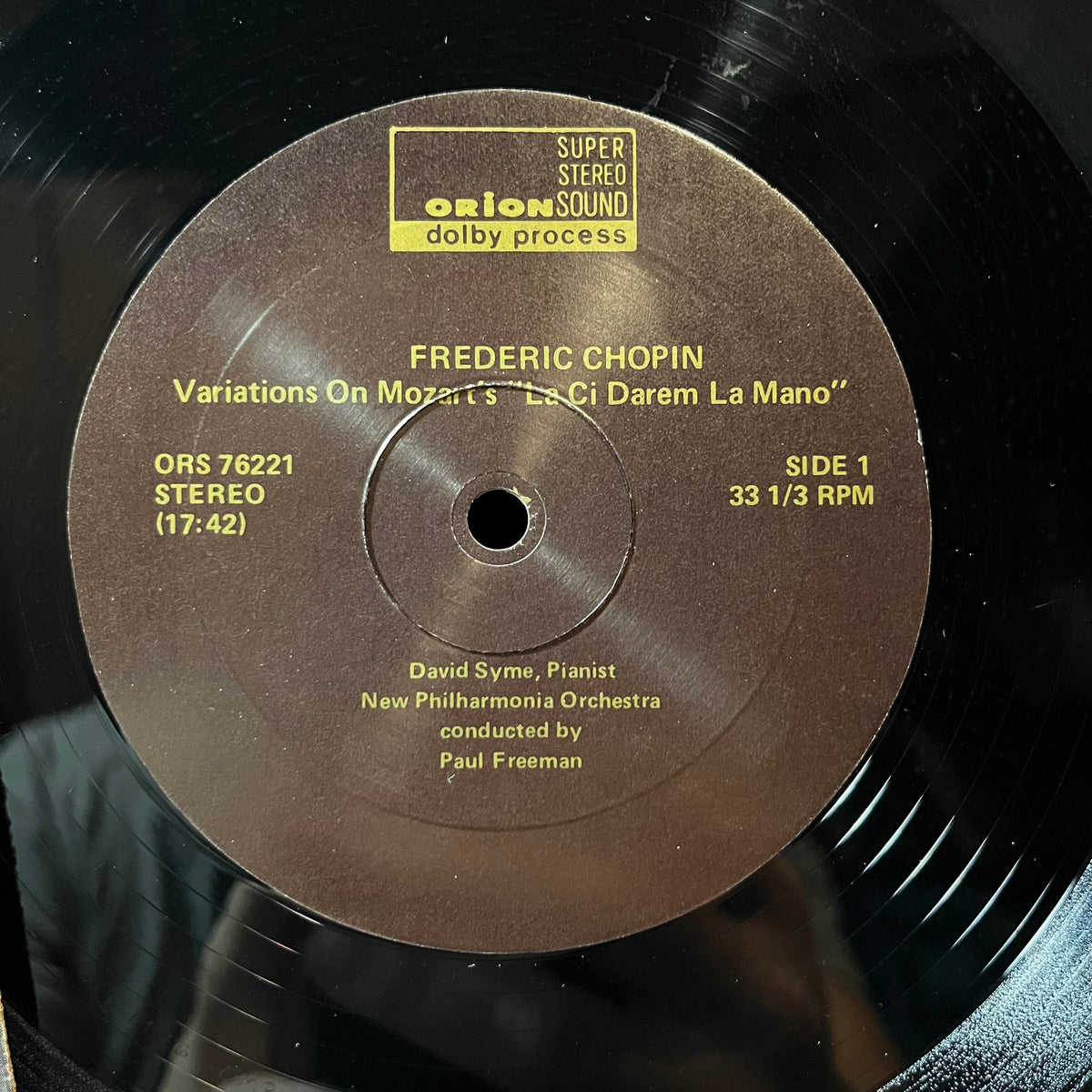 New Philharmonia Orchestra - Variations On “La Ci Darem la Mano” / Concerto No. 1 / Elegy (VINYL LP ORION ORS 76221 1976) | Near Mint (NM or M-) Excellent (EX) - CLASSICAL / USED *NEAR MINT*