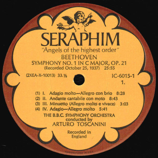 Arturo Toscanini - Beethoven: Symphonies Nos. 1, 4 & 6 ("Pastorale") *BOX* | Near Mint (NM) Excellent (EX) - CLASSICAL / USED *NEAR MINT*