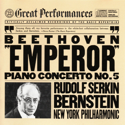 "Emperor" Piano Concerto No. 5 (CD) | Near Mint (NM or M-) Near Mint (NM or M-) - CLASSICAL / USED *NEAR MINT*