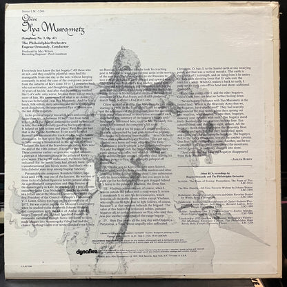 Glière* - Ormandy*, Philadelphia Orchestra - "Ilya Murometz" (Symphony No. 3)(VINYL LP RCA RED SEAL LSC-3246 1972) | Near Mint (NM or M-) Near Mint (NM) - CLASSICAL / USED *NEAR MINT*