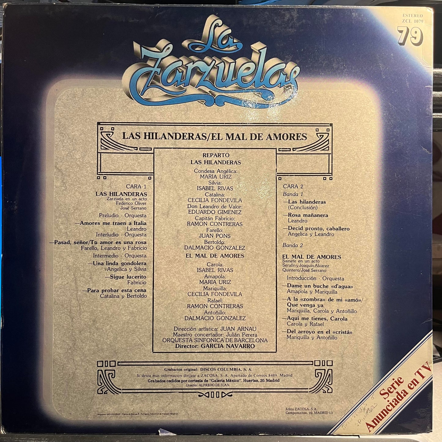 Federico Oliver - Las Hilanderas / El Mal de Amores *SPAIN* | Near Mint (NM) Excellent (EX) - CLASSICAL / USED *NEAR MINT*
