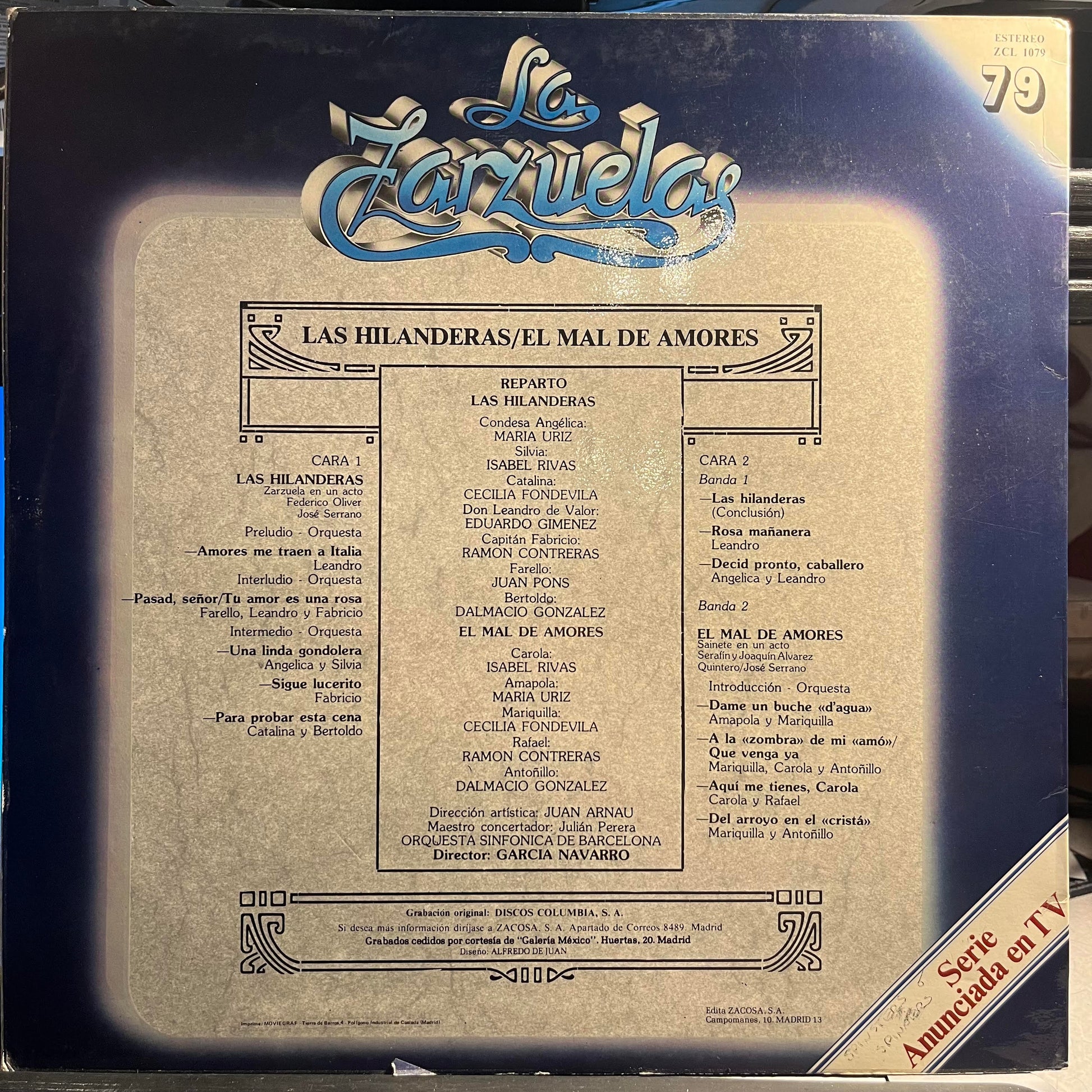 Federico Oliver - Las Hilanderas / El Mal de Amores *SPAIN* | Near Mint (NM) Excellent (EX) - CLASSICAL / USED *NEAR MINT*