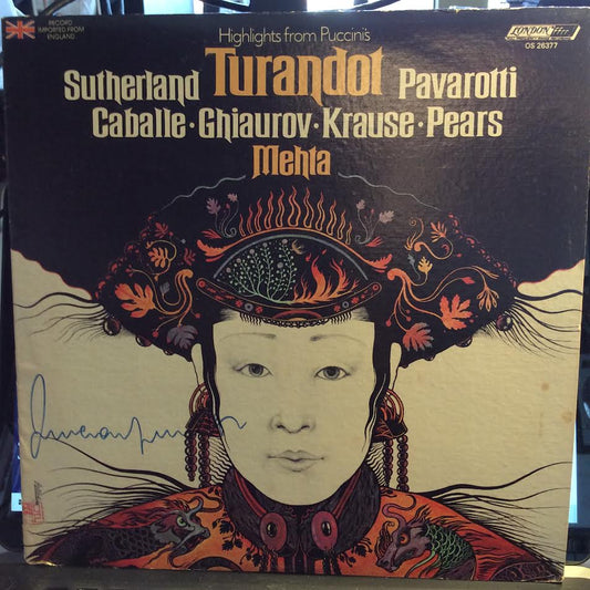 Turandot Highlights (VINYL) | Near Mint (NM) Excellent+ (EX+) - CLASSICAL / USED *NEAR MINT*