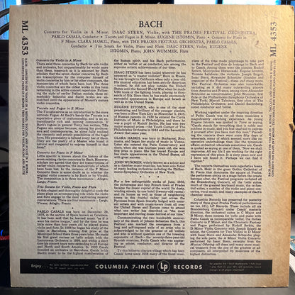 Johann Sebastian Bach - Prades Festival Vol. 9 | Near Mint (NM) Near Mint (NM) - CLASSICAL / USED *NEAR MINT*