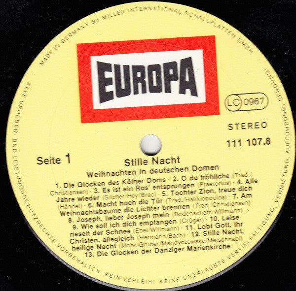 Ruhpoldinger Kinderchor - Stille Nacht - Weihnachten In Deutschen Domen | Near Mint (NM) Near Mint (NM) - CLASSICAL / USED *NEAR MINT*