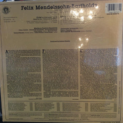 Mendelssohn Octet In E-flat Major, Op. 20 / Trio No. 1 In D Minor (VINYL) | Near Mint (NM) Near Mint (NM) - CLASSICAL / USED *NEAR MINT*