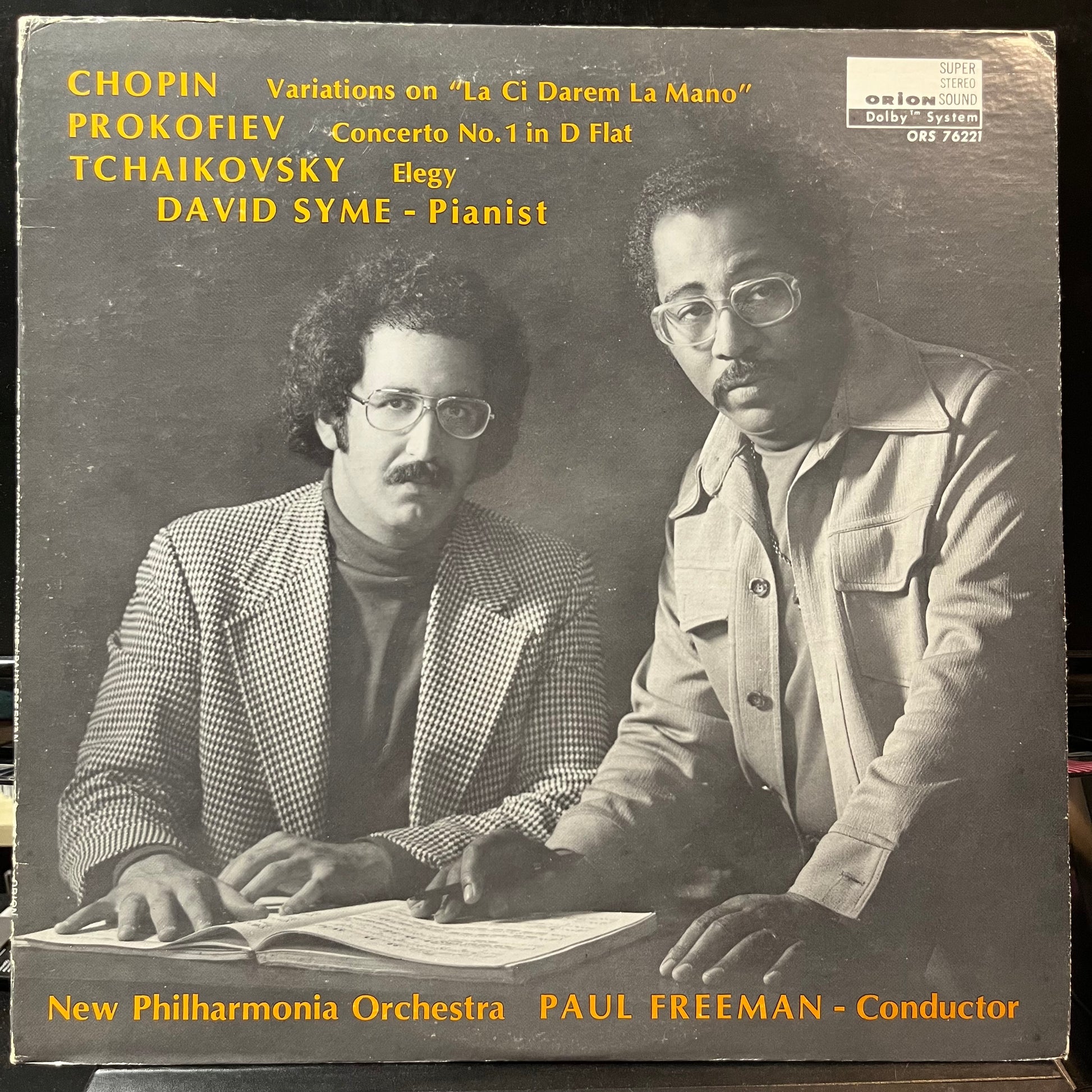 New Philharmonia Orchestra - Variations On “La Ci Darem la Mano” / Concerto No. 1 / Elegy (VINYL LP ORION ORS 76221 1976) | Near Mint (NM or M-) Excellent (EX) - CLASSICAL / USED *NEAR MINT*
