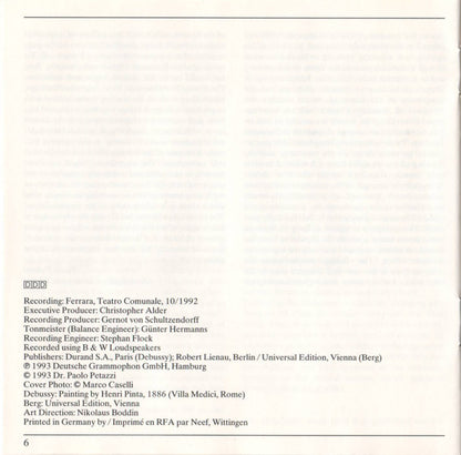 Debussy: 12 Etudes / Berg: Sonate Op. 1 (CD) | Near Mint (NM) Near Mint (NM or M-) - CLASSICAL / USED *NEAR MINT*