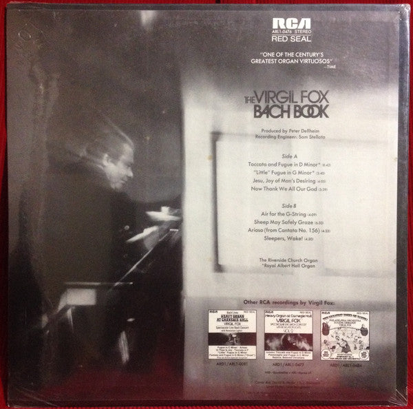 Virgil Fox - The Virgil Fox Bach Book | Near Mint (NM) Near Mint (NM) - CLASSICAL / USED *NEAR MINT*