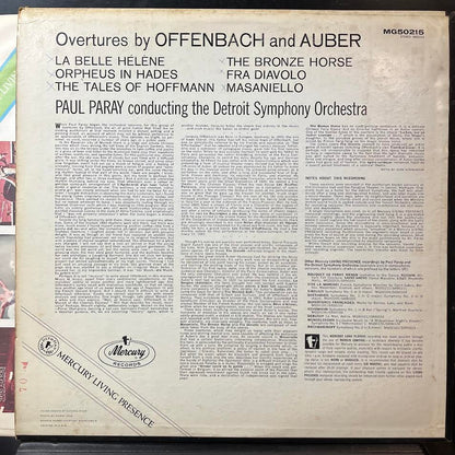 Overtures By Offenbach & Auber (VINYL) | Near Mint (NM or M-) Excellent (EX) - CLASSICAL / USED *NEAR MINT*