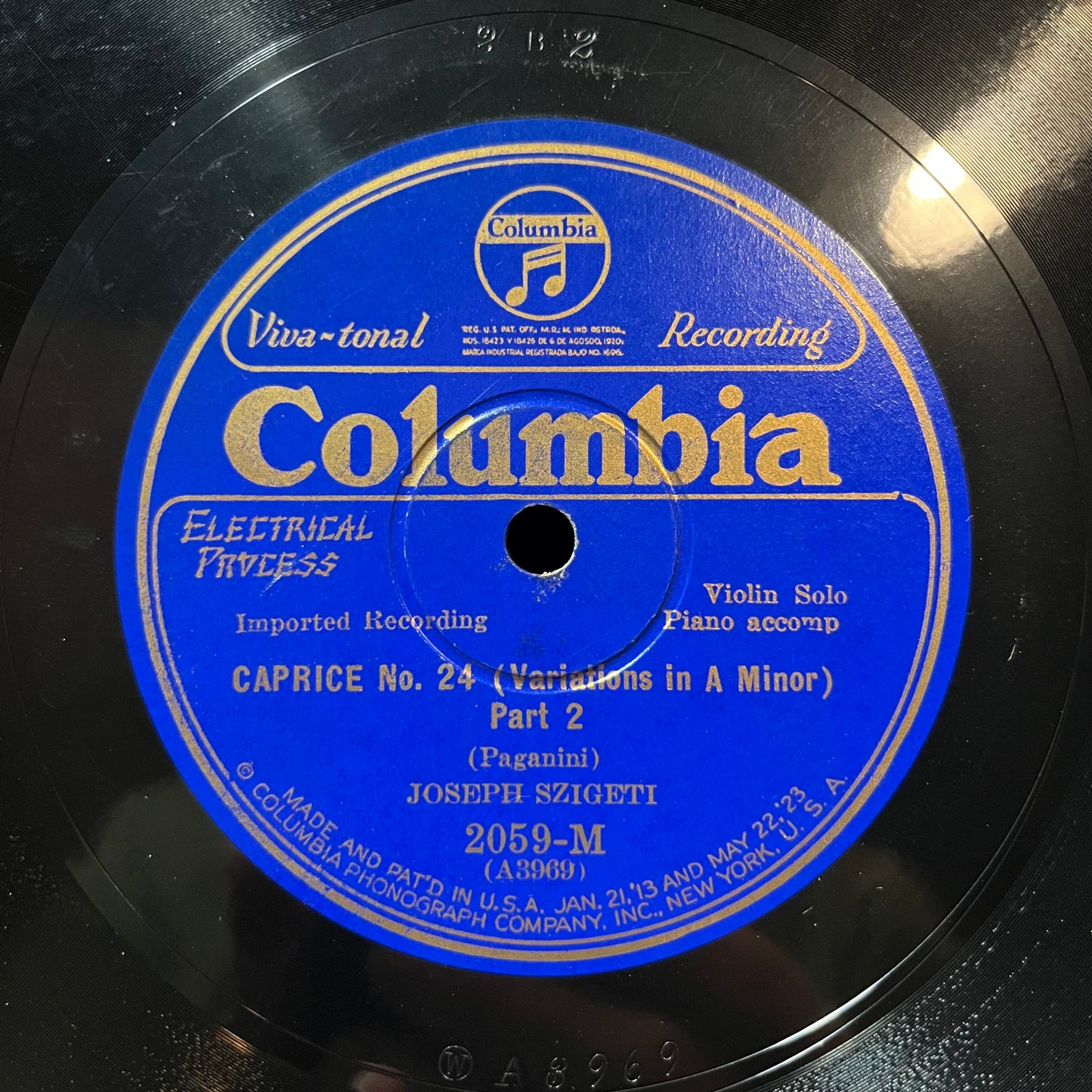 CAPRICE NO. 24 P1 & P2 (78RPM 10") COLUMBIA 2059-M | Excellent+ (EX+) Generic - CLASSICAL / USED *NEAR MINT*