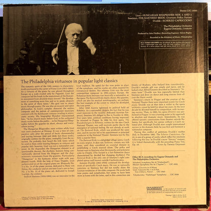 Hungarian Rhapsodies Nos. 1 And 2, Bartered Bride: Overture *STEREO/RED SEAL* | Near Mint (NM) Excellent (EX)