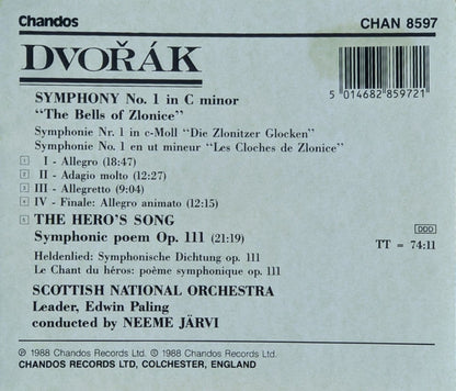 Symphony No. 1 ' The Bells Of Zlonice' - The Hero's Song Symphonic Poem Op. 111 (CD) | Near Mint (NM) Near Mint (NM) - CLASSICAL / USED *NEAR MINT*