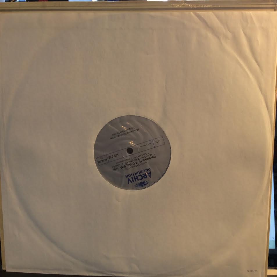 Ouvertüre Nr. 1 In C-dur, BWV 1066 / Ouvertüre Nr. 4 In D-dur, BWV 1069 (VINYL) | Near Mint (NM) Near Mint (NM) - CLASSICAL / USED *NEAR MINT*