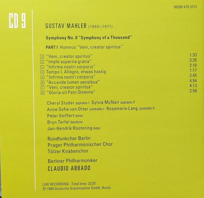 Gustav Mahler - Mahler - Abbado (CD BOXSET Deutsche Grammophon ‎– 00289 479 3204, Deutsche Grammophon ‎– 479 3204, Universal ‎– 479 3204) | NEW Near Mint (NM) Near Mint (NM) - CLASSICAL / USED *NEAR MINT*