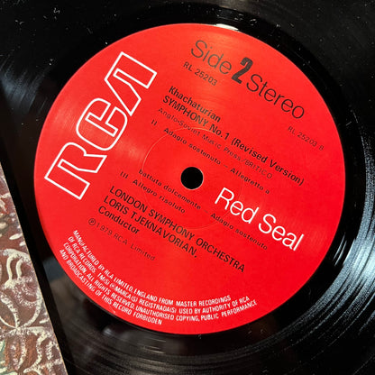 Khachaturian* - Loris Tjeknavorian, London Symphon - Symphony No. 1 (Revised Version)(VINYL LP RCA RED SEAL RL25203 1979) | Near Mint (NM or M-) Near Mint (NM) - CLASSICAL / USED *NEAR MINT*